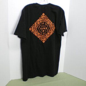 Vans Off The Wall Black Short Sleeve Tee Shirt, Size Medium